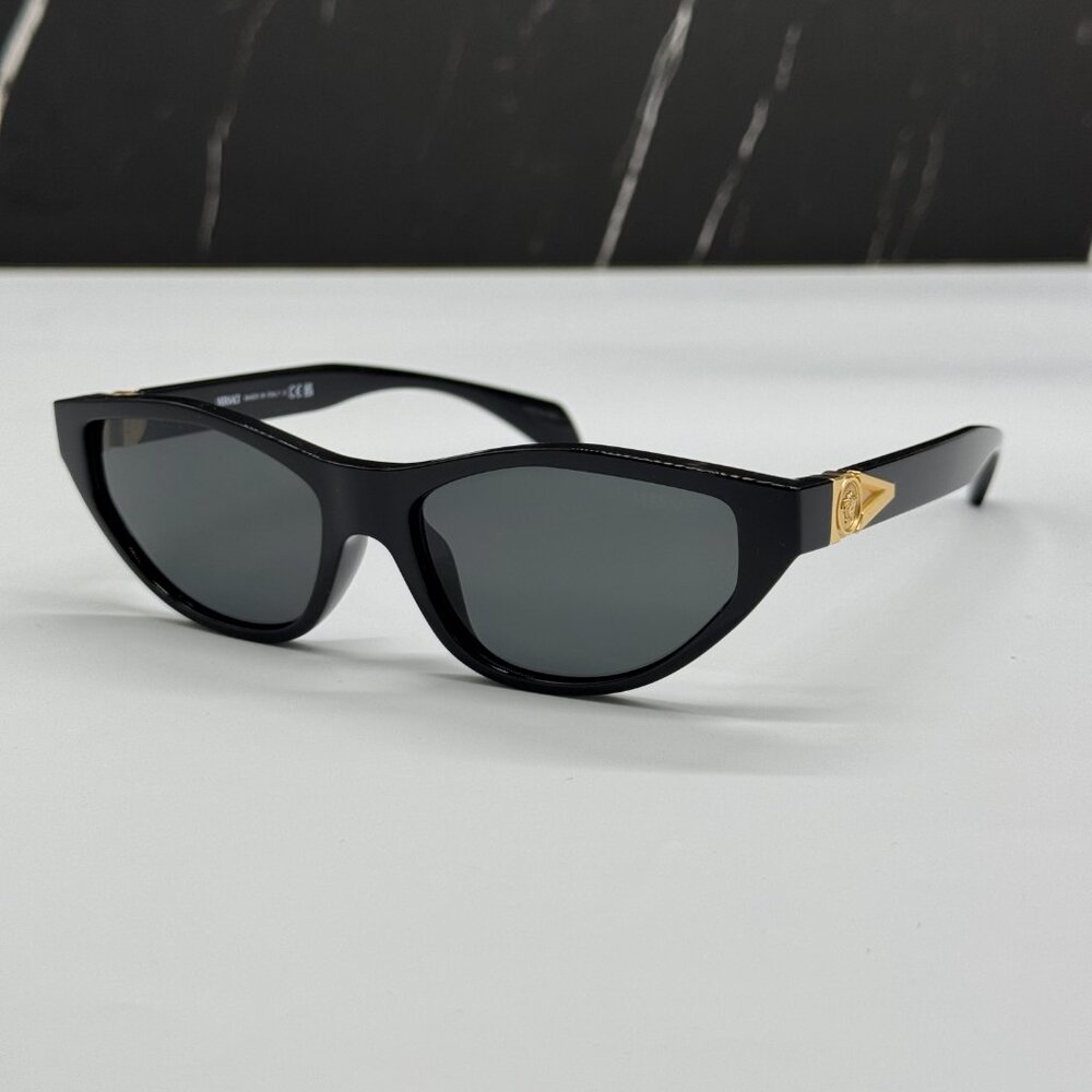 NEW VERSACE VE4491U GB1/87 WOMEN SUNGLASSES BLACK VE4491U GB187 EYEWEAR